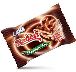 نادری کیک پذیرایی چیپس شکلات 55گرم